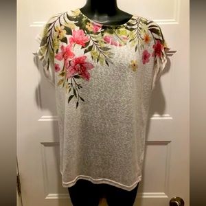 T shirt fleurie